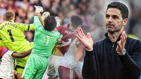 'It's an obvious error': Arteta praises referee for disallowing late West Ham equaliser – video
