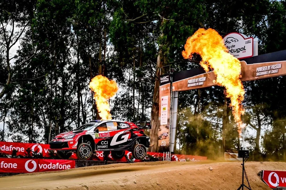 Oliver Solberg en el Rally de Portugal