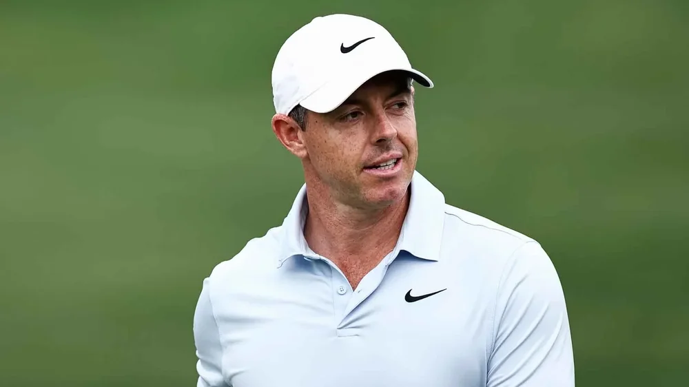 Rory McIlroy looks on during the Truist Chamoionship
